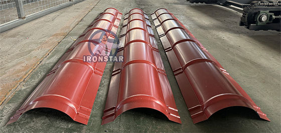 “Ironstar 312 Model Ridge Cap Roll Forming Machine Metal Roof Capping Profile Making Machine for Romania Roofing Construction”