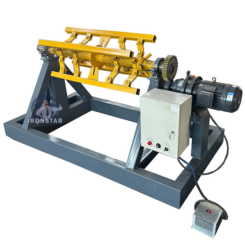 “5 Ton Electric Decoiler Automatic Steel Coil Uncoiler Machine For Roll Forming Production Line Fully Automatic 5 Ton Electric Decoiler Metal Coil Uncoiler Equipment For Building Material Industry ”