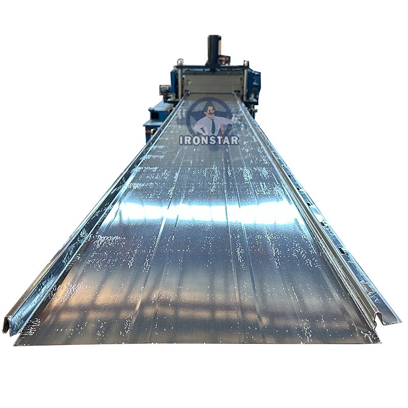 “Ironstar North America Standard Portable KR18 KR24 Snap Lock Standing Seam Roll Forming Machine PLC Controlled”