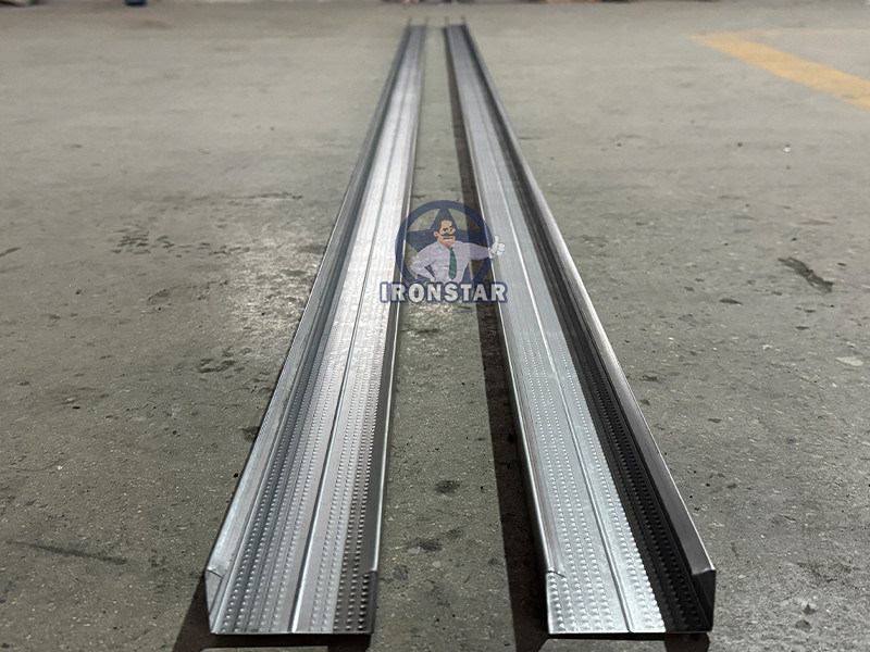 “Ironstar CD UD CW UW Combined Roll Forming Machine Automatic Metal Stud Runner Forming Equipment Drywall C U Channel Profile Production Line Gypsum Partition Frame Machine PLC Control for Albania”