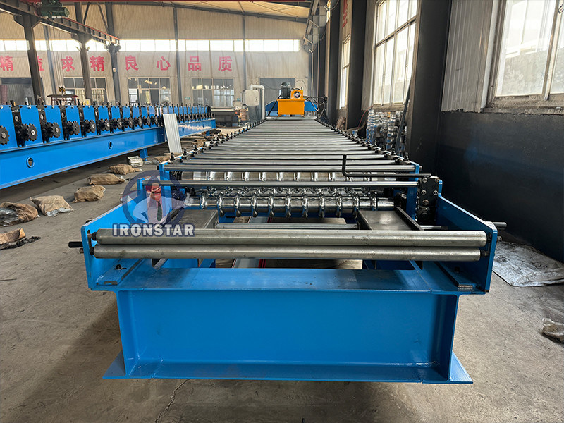 “Full Automatic 762mm 0.12-0.4mm Corrugated Roll Forming Machine Popular In Indonesia Metal Roof Sheet Making Machine Indonesia 762mm Wave Roof Sheet Roll Forming Machine 0.12-0.4mm”
