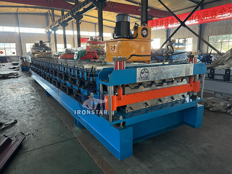 “European Standard Double Layer 5 Rib & 6 Rib Trapezoidal Sheet Roll Forming Machine with CE for Hungary Market”